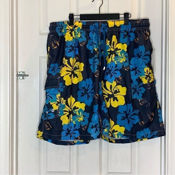 SIX ISLANDS Mens Swim Trunks Recycled Plastic Fabric Size 3XL - Picture 4 of 10